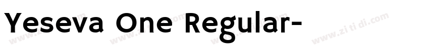 Yeseva One Regular字体转换